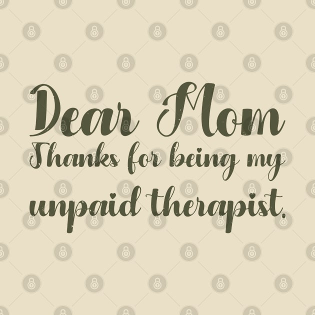 Mom Therapist funny mom by Gaming champion