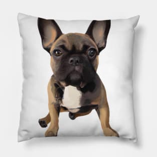 Cute French Bulldog Drawing Pillow