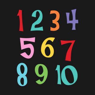 colourful numbers T-Shirt