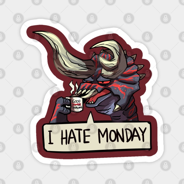 I Hate Monday Magnet by Ashmish