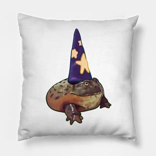 Chunky Toad Wizard Frog Humor Halloween Costume Pet Portrait Pillow