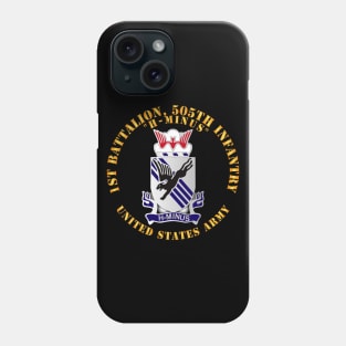 1st Bn, 505th Infantry Regiment - H-MINUS - DUI X 300 Phone Case