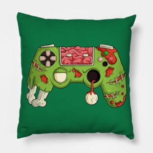 Green Video Games Gaming Gamer Halloween Zombie Controller Pillow