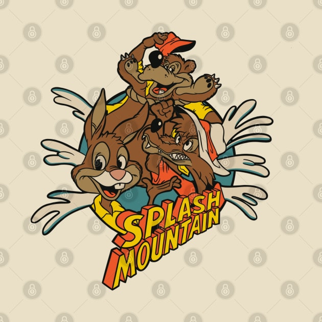 Splash Mountain Retro Style by Legend of Louis Design Co.