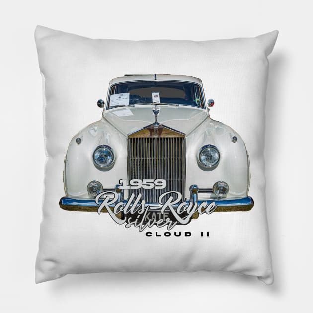 1959 Rolls-Royce Silver Cloud II Pillow by Gestalt Imagery