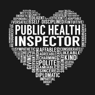 Public Health Inspector Heart T-Shirt