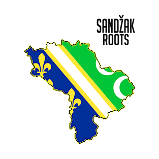 Sandzak Roots, Sandzak map, sandzak T-Shirt