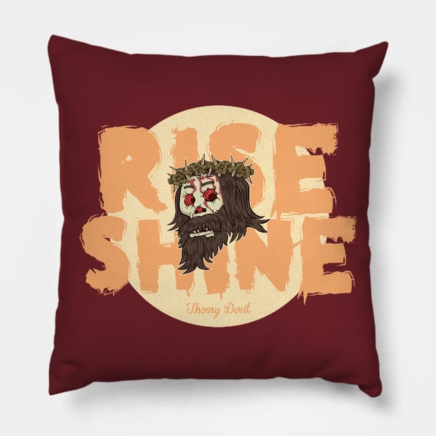 Rise 'n' Shine Pillow by Thorny Devil Design