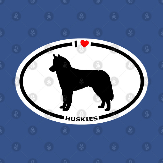 Disover I Heart Huskies - Husky - T-Shirt