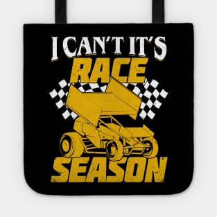 Dirt Track Racing Winged Sprint Car Driver Gift Tote