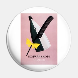 SCHWARZKOPF Shampoo Vintage Art Deco Style German Advertisement Pin