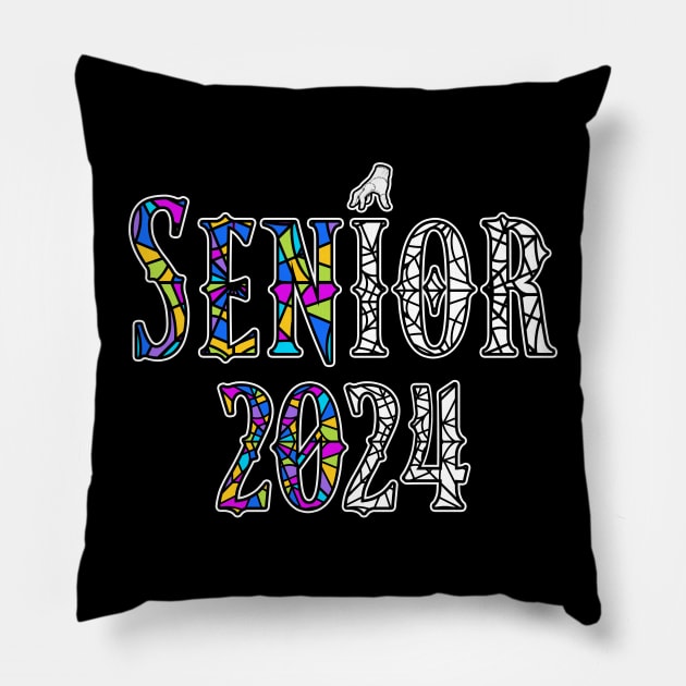 Class of 2024 Senior Gifts Funny Seniors 2024 Pillow by KsuAnn