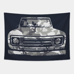 IH Scout II classic 4x4 truck 1979 urban camo Tapestry