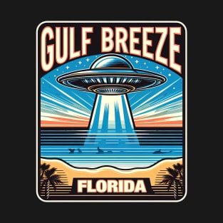 Gulf Breeze Florida UFO Vintage 80s Retro UAP Graphic T-Shirt