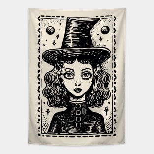 Young Witch Tapestry