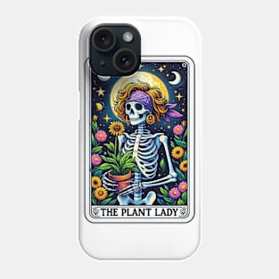 Funny Plant Lady Tarot Vintage Skeleton Floral Moon Garden Phone Case