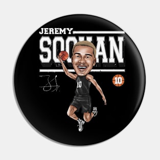 Jeremy Sochan San Antonio Cartoon Pin