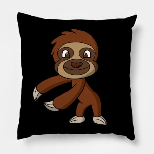 Flossing Sloth Cute Funny Dance Animal Pillow