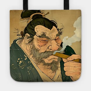 Puff Sumo Smoking a Cigar: "Nothing Bothers Me When I'm Smoking a Cigar" Tote