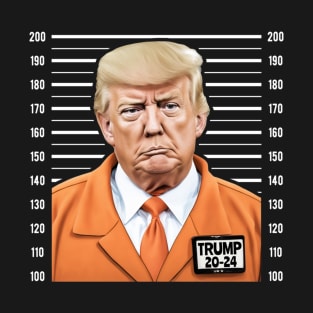 Funny Trump 2024 Prisoner Mugshot T-Shirt