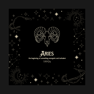 Aries Zodiac 1990s T-Shirt