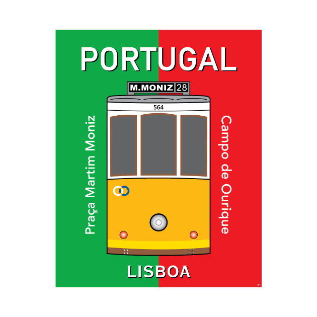 Lisboa Lisbon City Portugal Tram 28 Belem Travel Vintage by PB Mary