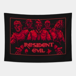 Resident Evil Pixel Art Tapestry