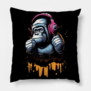 Crazy Cool Monkey Pillow