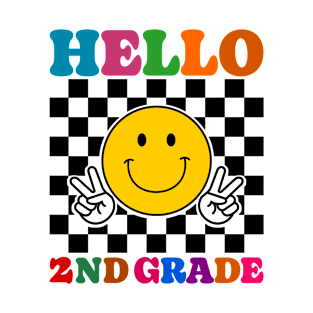 Back to School 2nd Grade Awesome Second Grader Looks Like , smile face T-Shirt