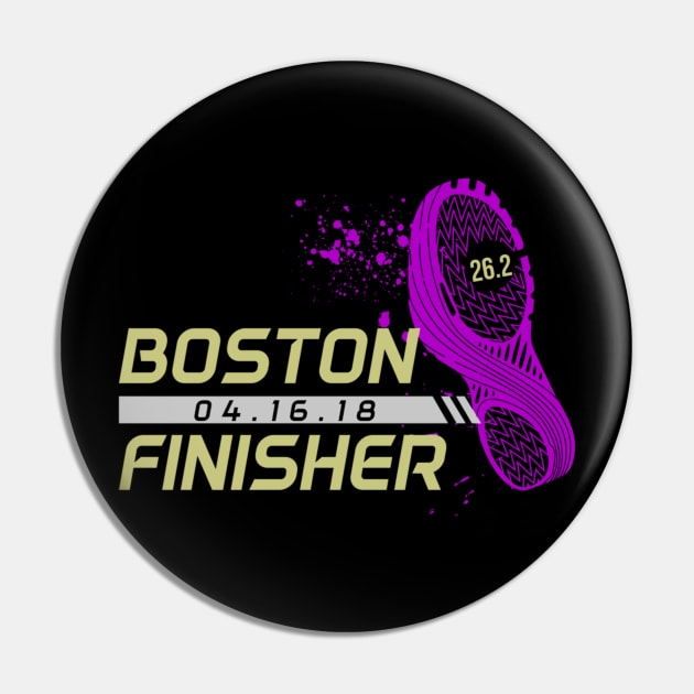 Boston Runner Finisher Marathon 2018 Pin by teudasfemales