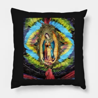 Our Lady of Guadalupe Mexican Virgin Mary Mexico Aztec Tilma 20-103 Pillow