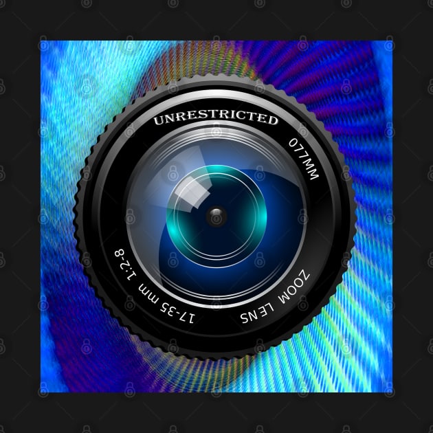 Photographer Free Unrestricted Art, Camera Lens Graphic Design Cool Home Decor & Gifts by tamdevo1