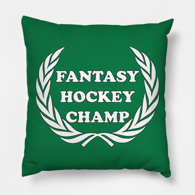 Fantasy Hockey Champ Fantasy Sports Fan League Dream Team Canada Sports Pillow by rayrayray90