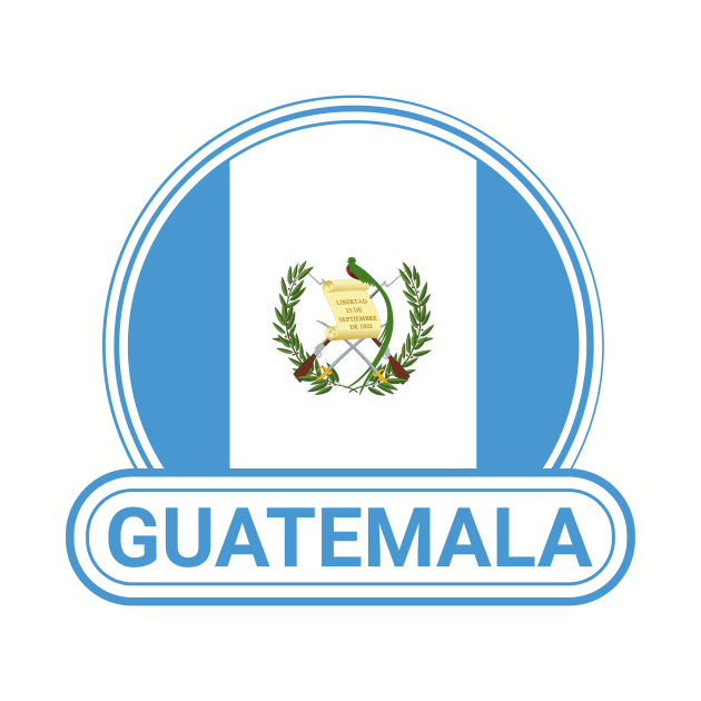 Guatemala Country Badge - Guatemala Flag by Yesteeyear