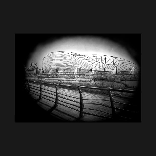 Aviva Stadium - Ireland - Match Night Football Artwork by barrymasterson