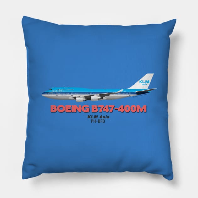 Boeing B747-400M - KLM Asia Pillow by TheArtofFlying