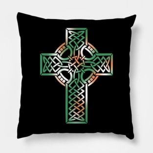 CELTIC SYMBOLS UNVEIL: ANCIENT MAGIC IN IRISH COLORS Pillow