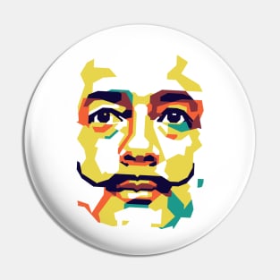 Salvador Dali On wpap style Pin