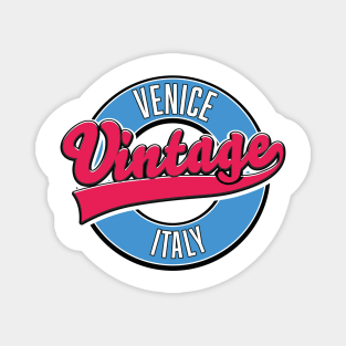 Venice Italy vintage style logo Magnet