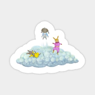 Cloud Bunnies Magnet