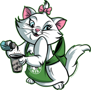 Barista Kitten Cute Magnet