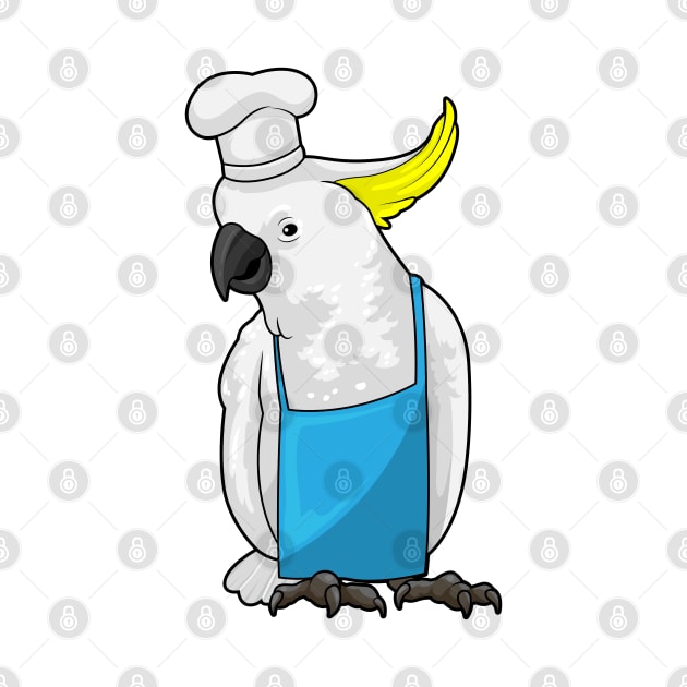 Parrot as Chef with Cooking hat by Markus Schnabel