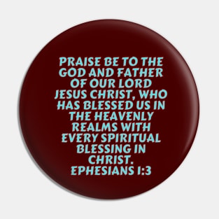 Bible Verse Ephesians 1:3 Pin