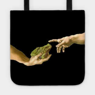 Creation of a Frog, Michelangelo Frog Tote