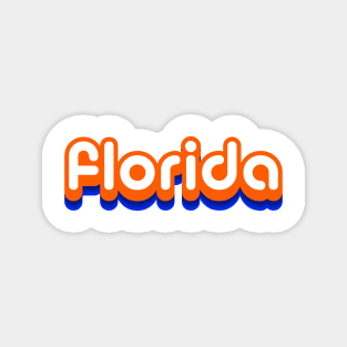 Florida retro bubble Magnet