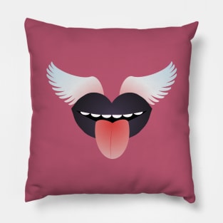 Black Magic Kiss Pillow