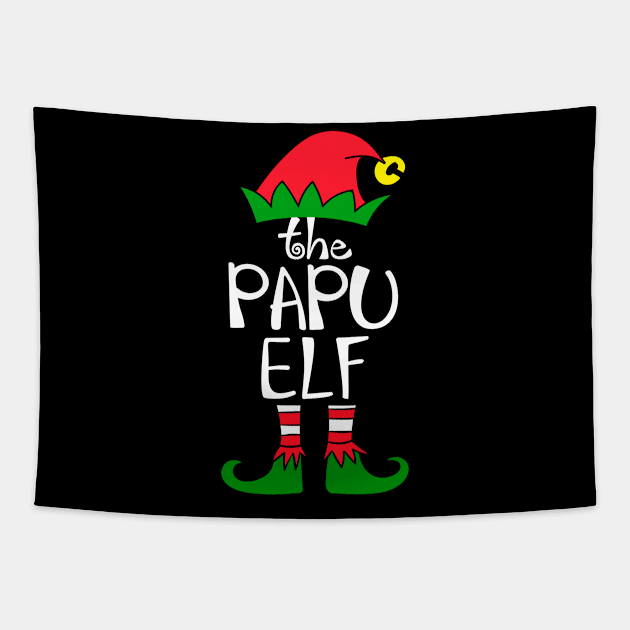 Elf Saying The Papu Elf Matching Family Group Christmas Tapestry by calvinglory04