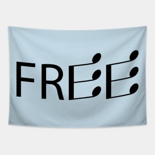 Free being free artistic design Tapestry