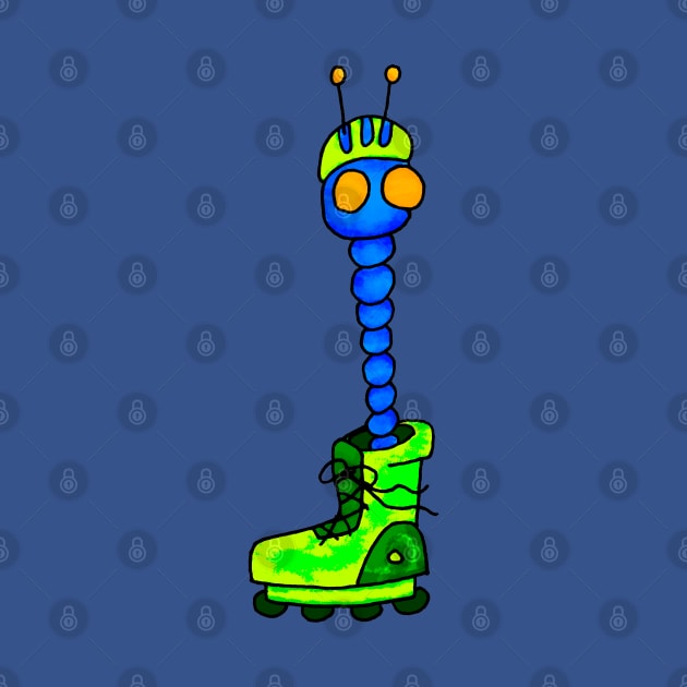 roller skater worm by MerryDee