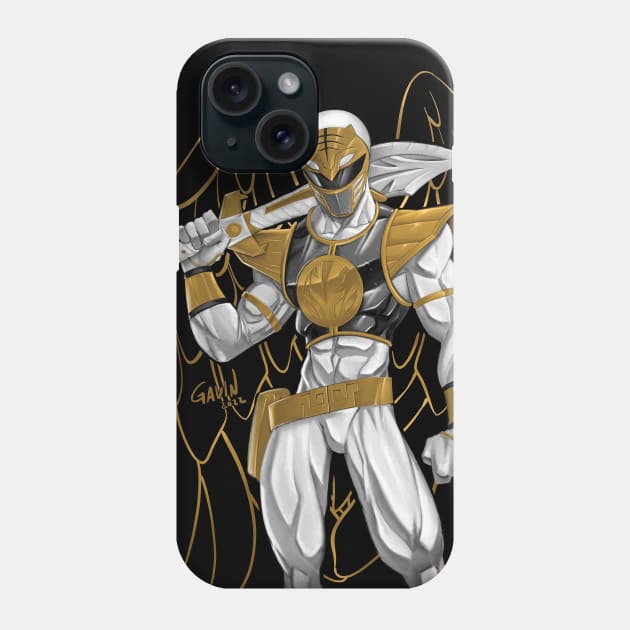 White Ranger Forever Phone Case by gavinmichelliart